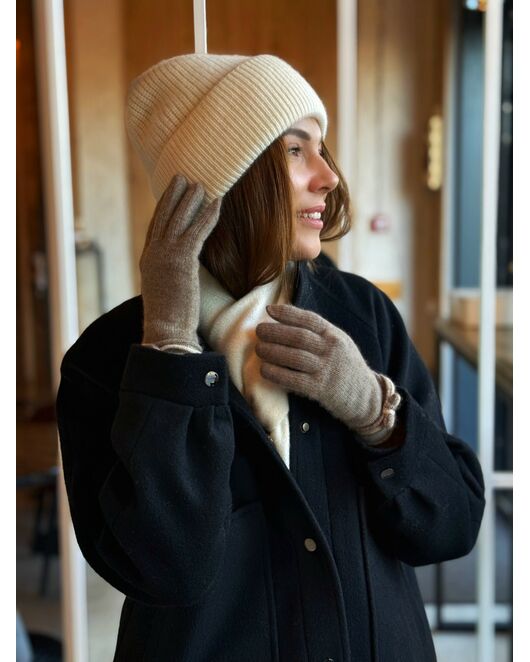 Бомбер из мериноса цвет: Черный-A102 от Doroteya 