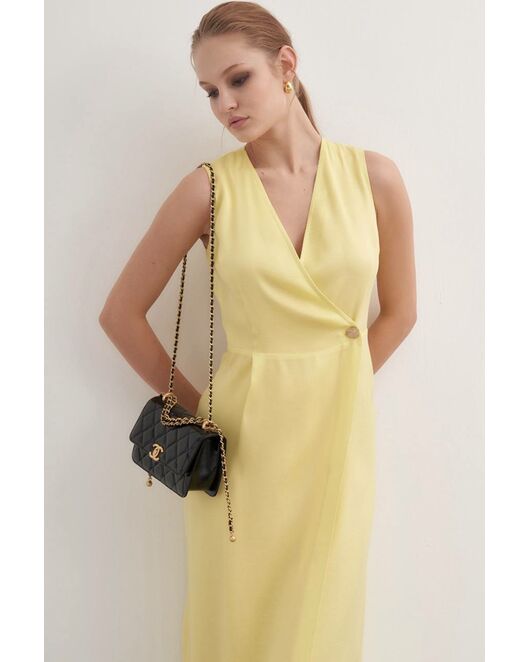 Платье желтое из тенсела от LW 