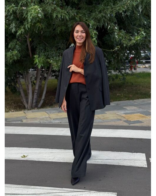 Жакет в цвете антрацит MS5120 от  