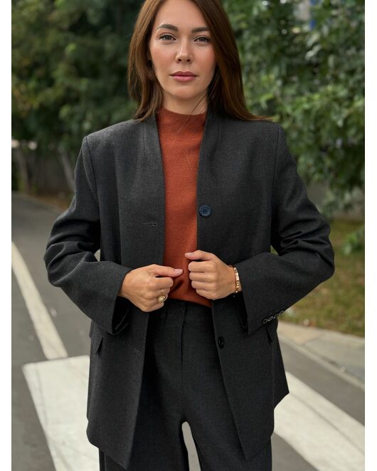 Жакет в цвете антрацит MS5120 от  