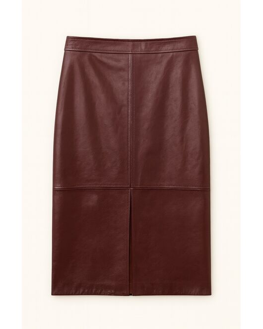 Юбка женская цвет бургунди-MS5806 от  