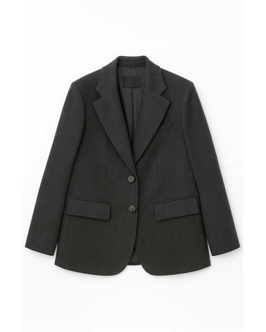 Жакет темно-серый  с добавлением шерсти LW-125016 от LW 