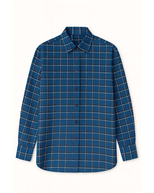 Женская рубашка фланелевая из хлопка-9032 от  