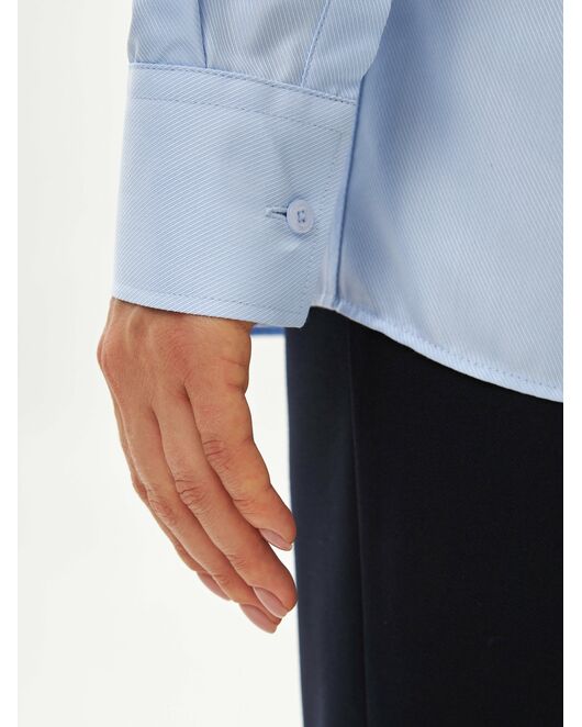 Женская рубашка из бамбука голубая-9033 от  