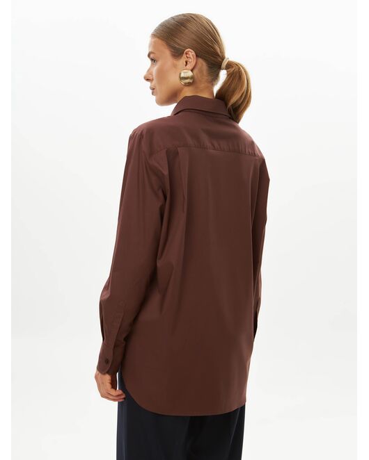 Женская рубашка коричневая -9037 от byME 