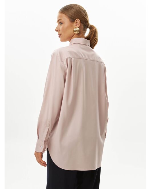 Женская рубашка в пудровом цвете-9038 от byME 