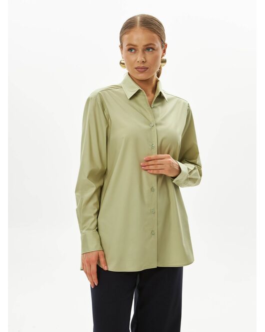 Женская рубашка зеленая-9039 от byME 