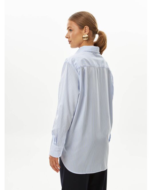 Женская рубашка в голубую полоску-9044 от byME 