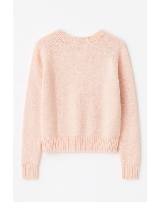 Джемпер из шерсти мериноса и ангоры -LWSW-345003-rose от LW 