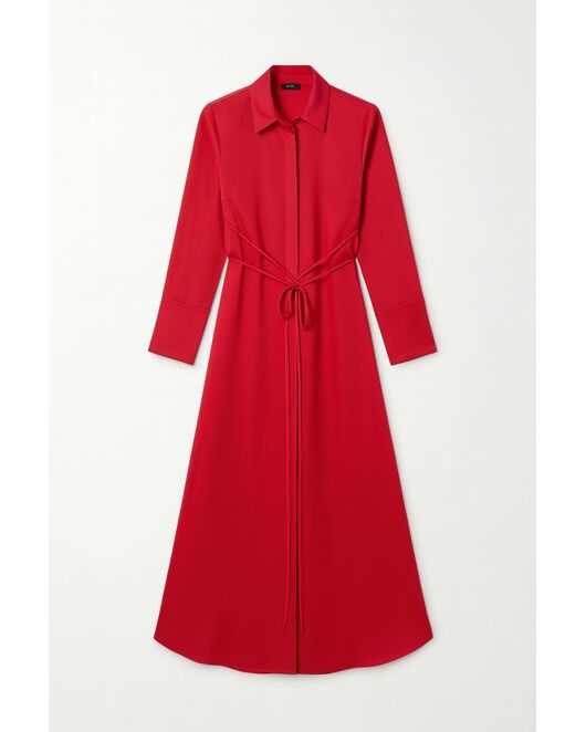 Платье красное из района-LWWN-025020 от LW 