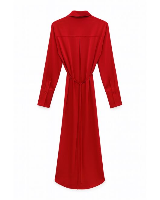 Платье красное из района-LWWN-025020 от LW 