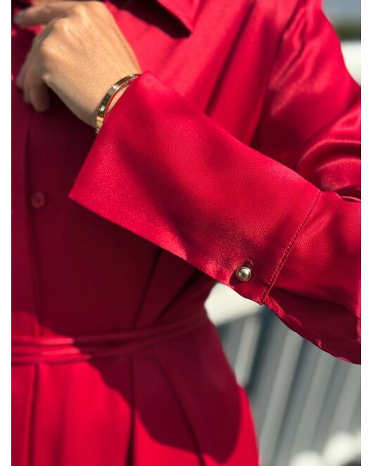 Платье красное из района-LWWN-025020 от LW 