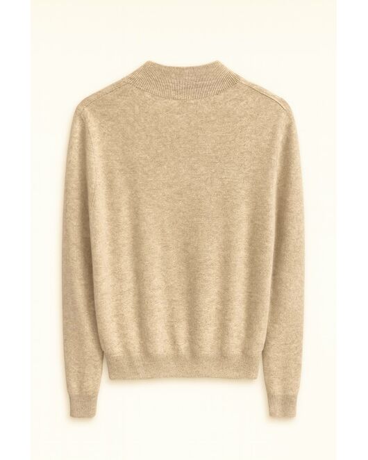 Джемпер из шерсти мериноса  светло-бежевый -LWSW-345006 от LW  Джемпер из шерсти мериноса  светло-бежевый -LWSW-345006 от LW