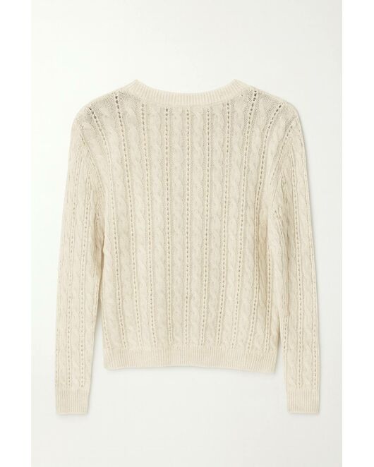 Джемпер кремовый из шерсти и кашемира LWWN-346047 от LW  Джемпер кремовый из шерсти и кашемира LWWN-346047 от LW