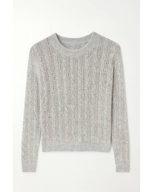 Джемпер светло-серый из шерсти и кашемира LWWN-346047 от LW 