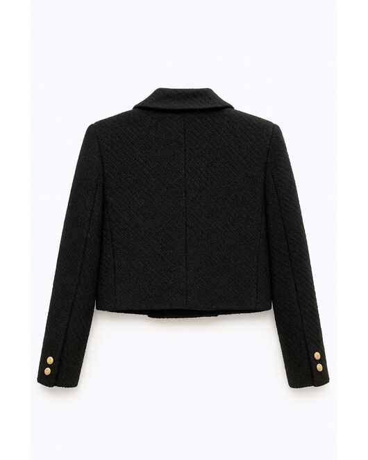 Жакет черный с добавлением шерсти  LW-125042 от LW  Жакет черный с добавлением шерсти  LW-125042 от LW