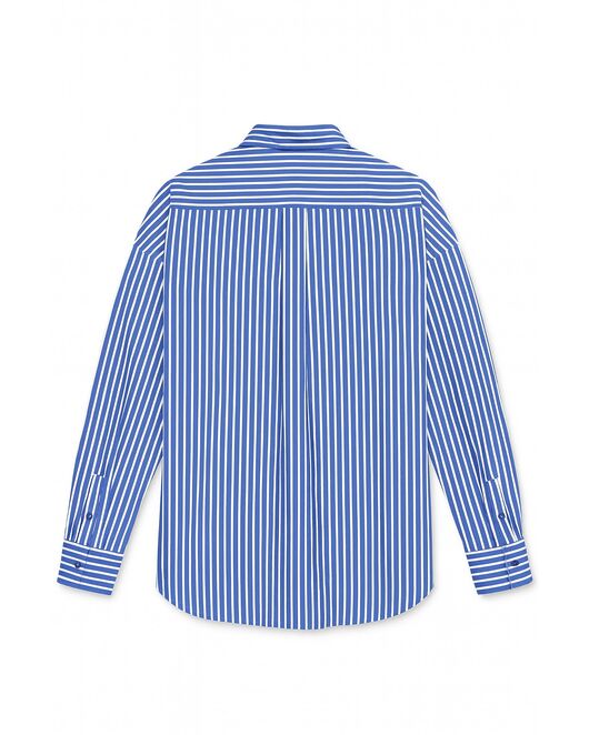 Женская рубашка  в синюю полоску-9034 от  