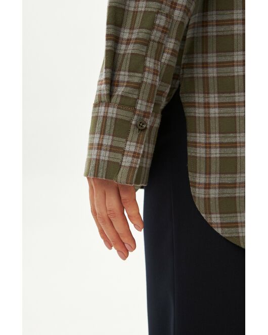 Женская рубашка фланелевая из хлопка-9030 от  