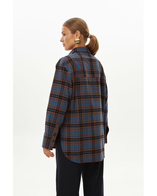 Женская рубашка фланелевая из хлопка-9031 от  