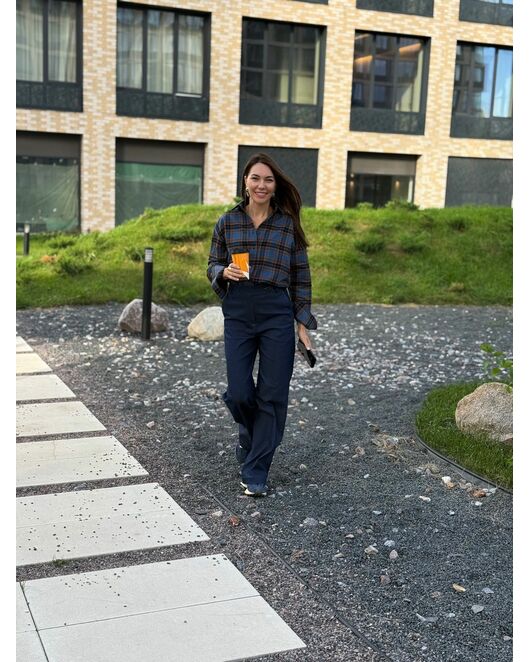 Женская рубашка фланелевая из хлопка-9031 от  