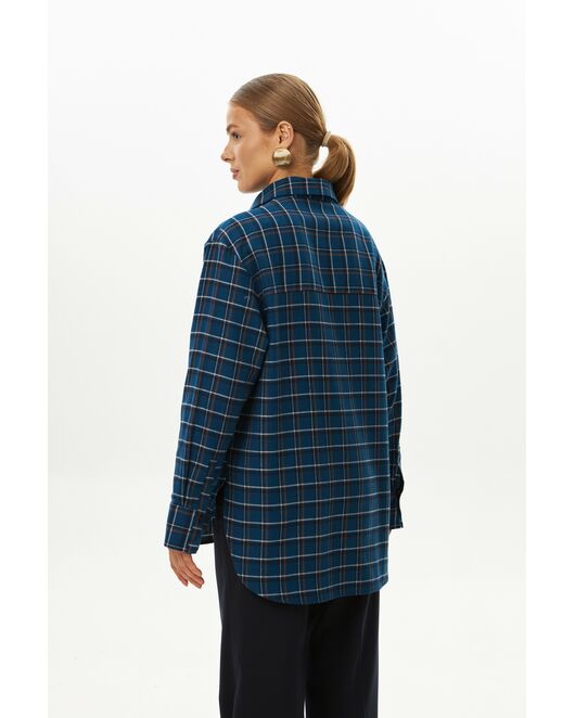 Женская рубашка фланелевая из хлопка-9032 от  