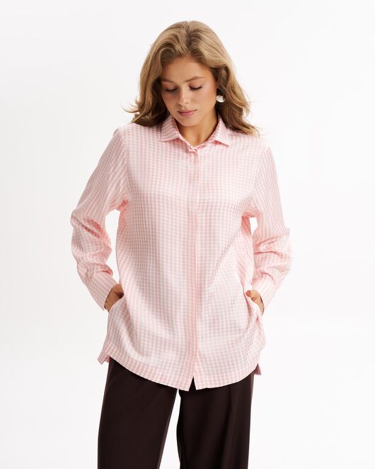 Женская рубашка из конопли и вискозы-9026 от ByME 