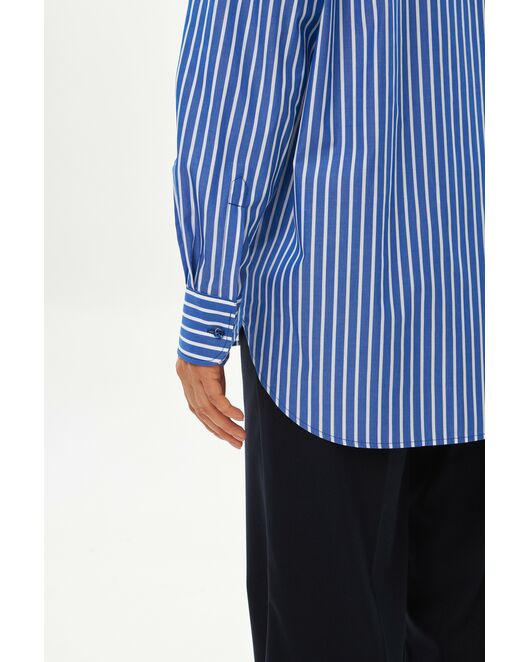 Женская рубашка в синюю полоску-9045 от byME 