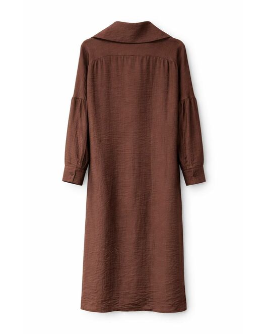 Платье из тенсела шоколадное Y265624 от  
