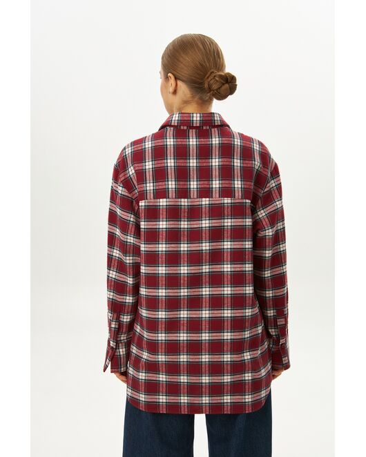 Женская рубашка в клетку фланелевая 9067 от byME 