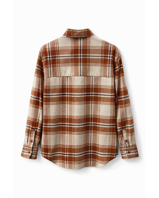 Женская рубашка в клетку фланелевая 9068 от  