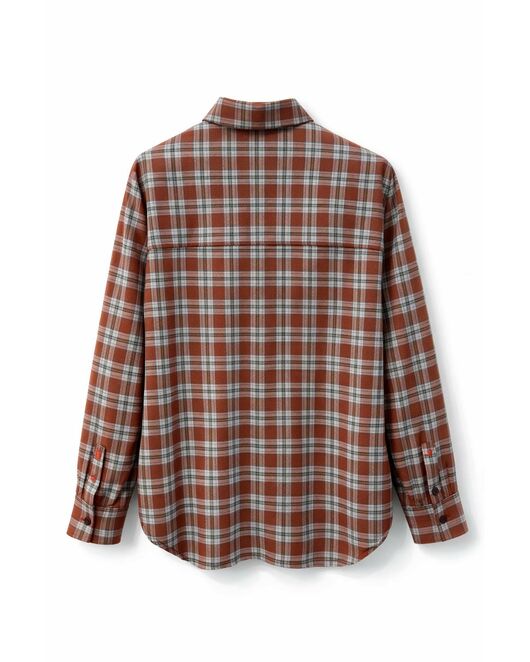 Женская рубашка в клетку фланелевая 9069 от  