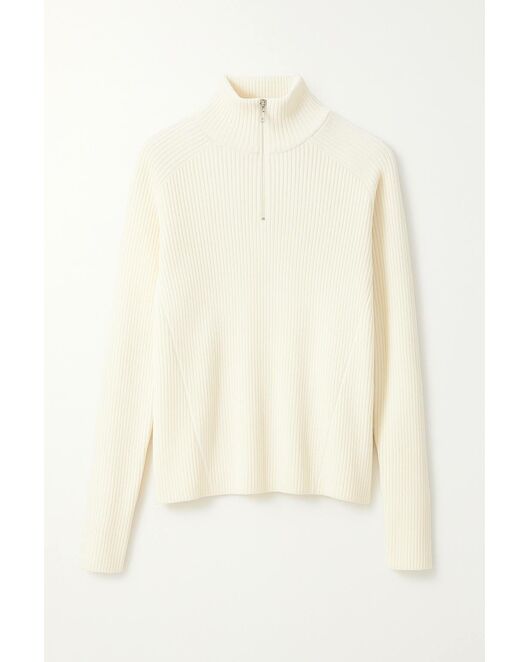 Джемпер молочный из шерсти мериноса-30W3329 от byME 