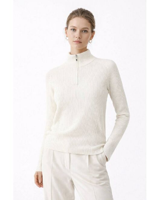 Джемпер молочный из шерсти мериноса-30W3329 от byME 