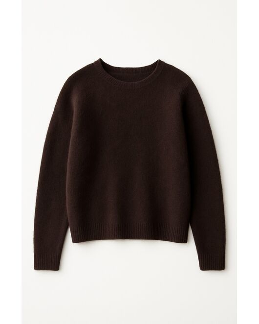 Джемпер из кашемира и шёлка в шоколадном цвете-8299-chocolate от ByME 