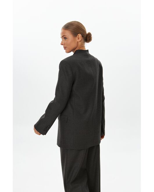 Жакет графит с шерстью J1-1006 от  