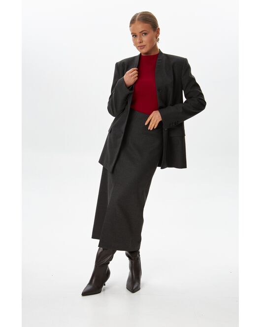 Жакет графит с шерстью J1-1006 от  