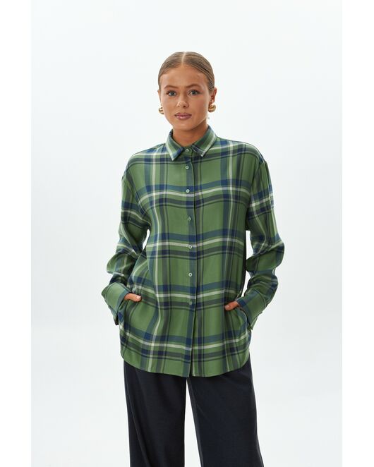 Женская рубашка под пуговицы -9049 от byME 