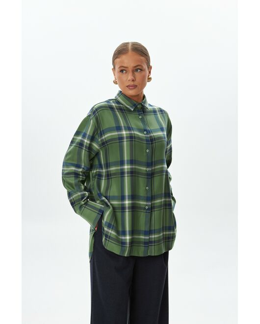 Женская рубашка под пуговицы -9049 от byME 