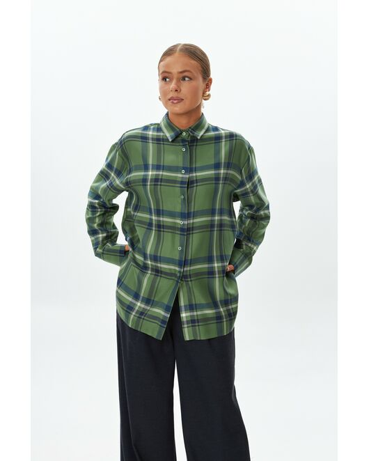 Женская рубашка под пуговицы -9049 от byME 