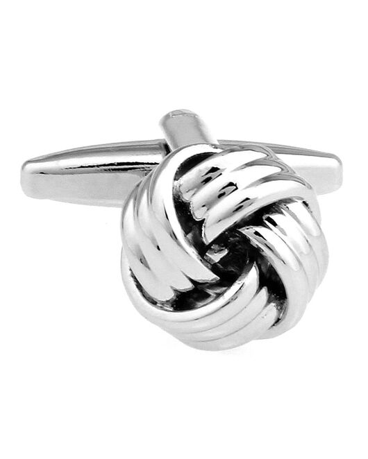 Запонки серебристые узелки-156516 от  