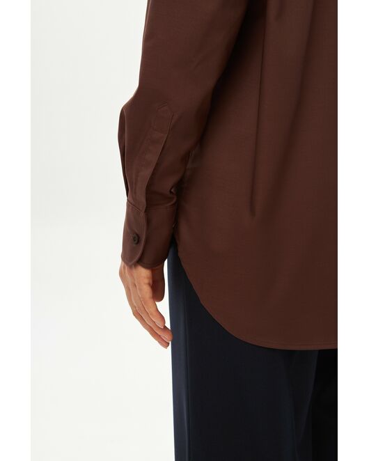 Женская рубашка коричневая -9037 от byME 