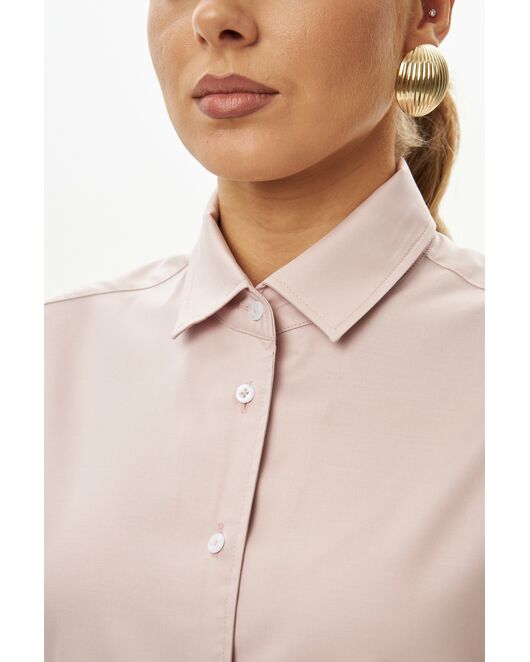 Женская рубашка в пудровом цвете-9038 от byME 