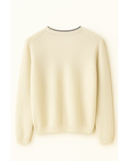 Джемпер из кашемира молочный-01B10156 от byME 