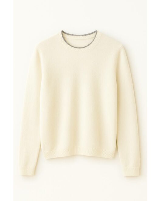 Джемпер из кашемира молочный-01B10156 от byME 