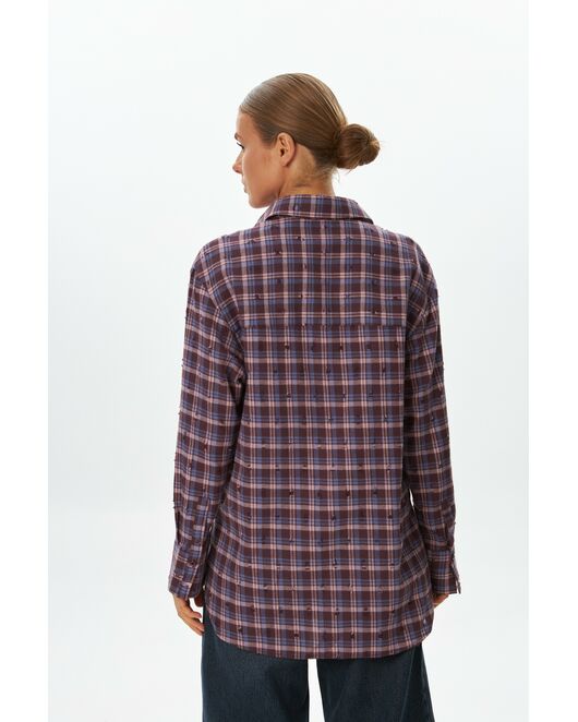 Женская рубашка фланелевая из хлопка-9050 от  