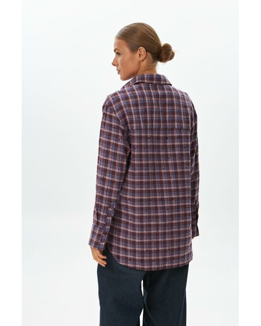 Женская рубашка фланелевая из хлопка-9050 от  