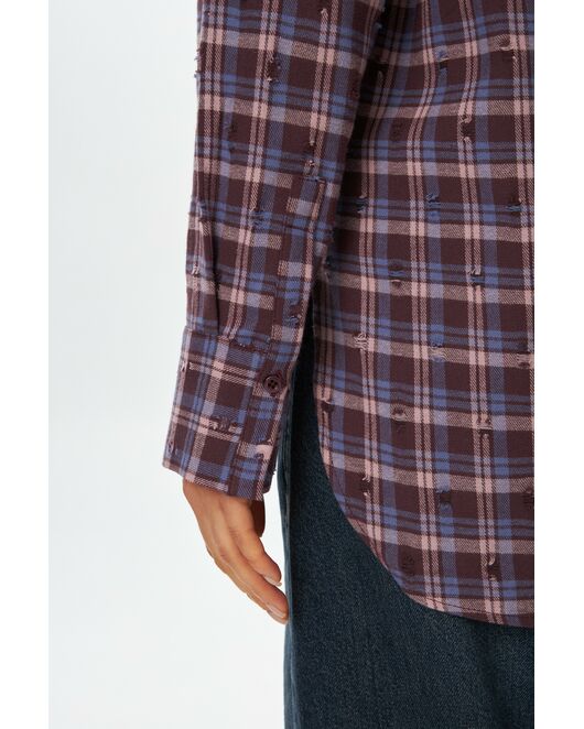 Женская рубашка фланелевая из хлопка-9050 от  