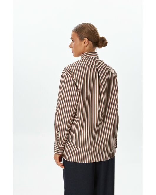 Рубашка из хлопка в полоску  9057 от byME 