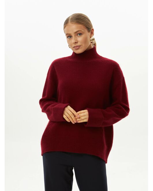 Свитер из шерсти с ангорой вишневый от byME 