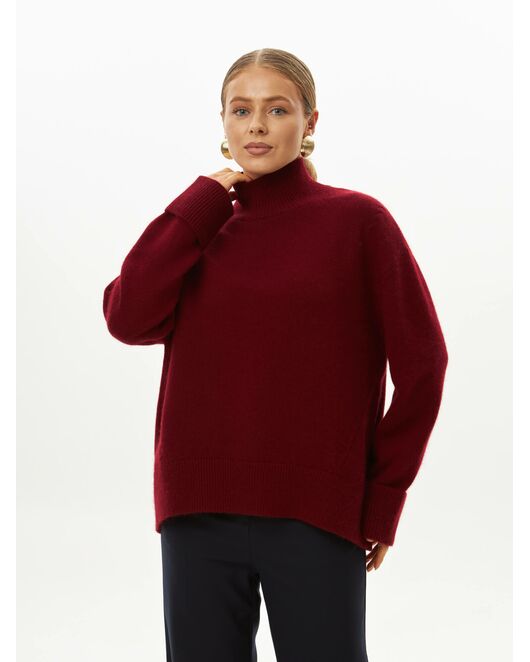 Свитер из шерсти с ангорой вишневый от byME 